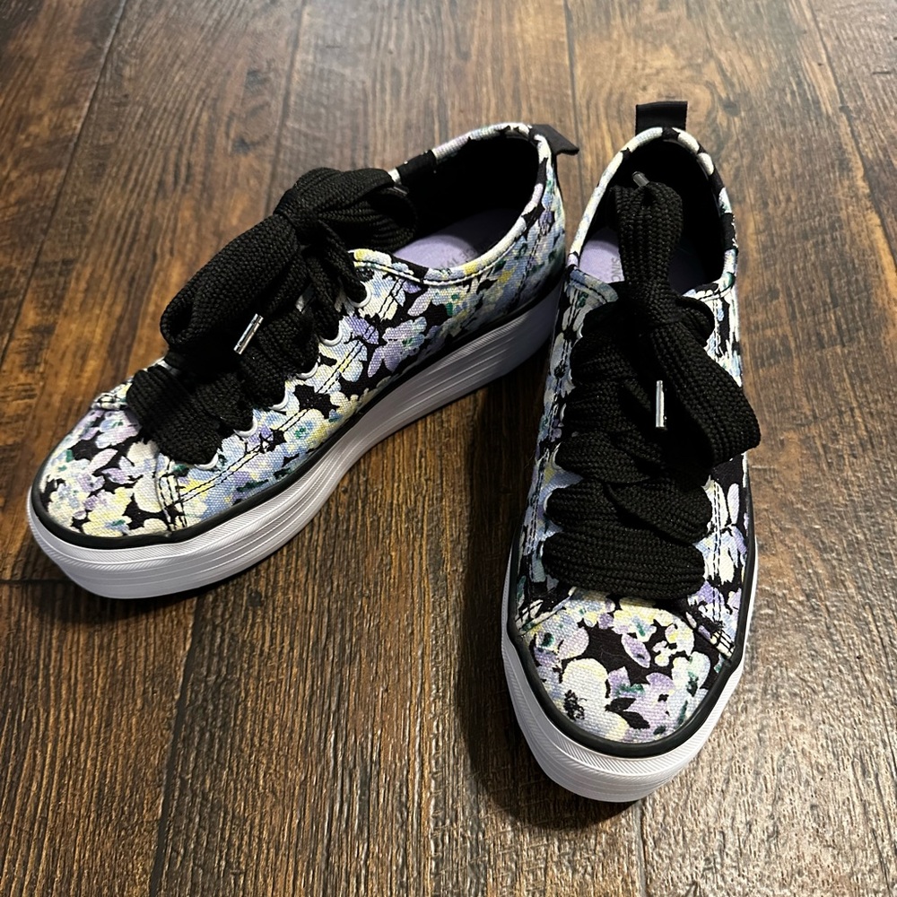 Floral Platform Sneakers